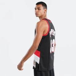 Mitchell & Ness NBA Scottie Pippen Portland Trail Blazers 1999-00 Swingman Ανδρική Αμάνικη Μπλούζα BLACK/RED -Lifestyle Ρούχα Εκπτώσεις mitchell ness nba swingman jersey trail blazers 8