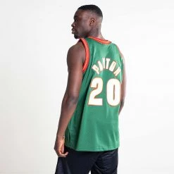 Mitchell & Ness ΝΒΑ Gary Payton Seattle SuperSonics Road 1995-96 Swingman GREEN -Lifestyle Ρούχα Εκπτώσεις mitchell ness nba swingman jerseys seattle super 1