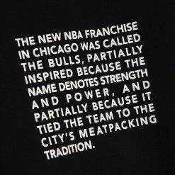 Mitchell & Ness NBA Team Origins Chicago Bulls Ανδρική Μπλούζα με Κουκούλα BLACK -Lifestyle Ρούχα Εκπτώσεις mitchell ness nba team origins fleece hoodychic 3