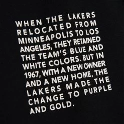 Mitchell & Ness NBA Team Origins Los Angeles Lakers Ανδρική Μπλούζα με Κουκούλα Black -Lifestyle Ρούχα Εκπτώσεις mitchell ness nba team origins fleece hoodylos 4