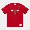 Mitchell & Ness NBA Team Origins Chicago Bulls Ανδρικό T-Shirt SCARLET -Lifestyle Ρούχα Εκπτώσεις mitchell ness nba team origins s s topchicago b