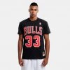 Mitchell & Ness Name & Number Scottie Pippen Chicago Bulls Ανδρικό T-Shirt RED -Lifestyle Ρούχα Εκπτώσεις mitchell ness nn teechicago bulls