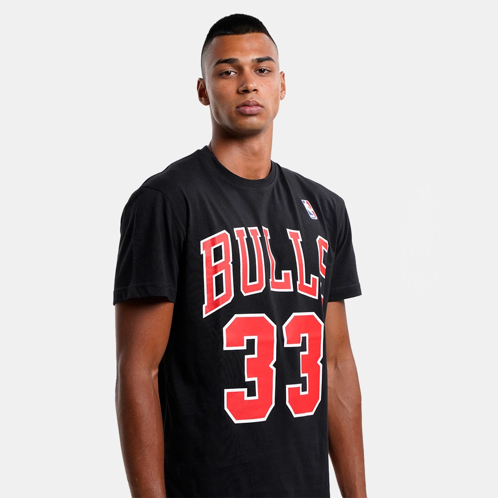Mitchell & Ness Name & Number Scottie Pippen Chicago Bulls Ανδρικό T-Shirt RED 5 Mitchell & Ness Name & Number Scottie Pippen Chicago Bulls Ανδρικό T-Shirt RED - Image 3