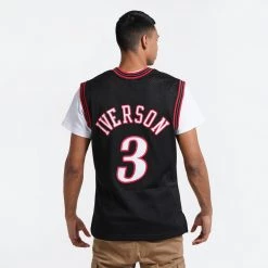 Mitchell & Ness Philadelphia 76Ers - Allen Iverson Men’s Jersey BLACK / BLACK -Lifestyle Ρούχα Εκπτώσεις mitchell ness philadelphia 76ers allen iverson 1