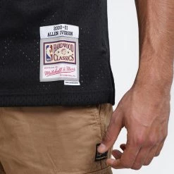 Mitchell & Ness Philadelphia 76Ers - Allen Iverson Men’s Jersey BLACK / BLACK -Lifestyle Ρούχα Εκπτώσεις mitchell ness philadelphia 76ers allen iverson 2