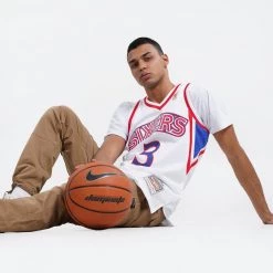 Mitchell & Ness ΝΒΑ Allen Iverson Philadelphia 96-97 Men's Jersey WHITE / WHITE -Lifestyle Ρούχα Εκπτώσεις mitchell ness philadelphia 76ers allen iverson 7