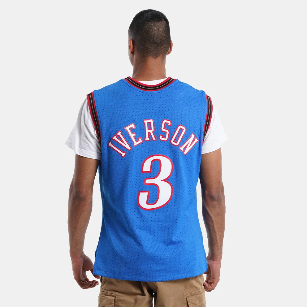 Mitchell & Ness NBA Allen Iverson Philadelphia 76ers Alternate 1999-00 HWC Swingman Jersey Royal 4 Mitchell & Ness NBA Allen Iverson Philadelphia 76ers Alternate 1999-00 HWC Swingman Jersey Royal - Image 2