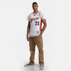 Mitchell & Ness NBA LeBron James Cleveland Cavaliers 2003-04 HWC Swingman Jersey White / White -Lifestyle Ρούχα Εκπτώσεις mitchell ness swingman jersey 65