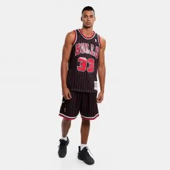 Mitchell & Ness NBA Scottie Pippen Chicago Bulls Alternate 1995-96 HWC Swingman Jersey BLACK / BLACK -Lifestyle Ρούχα Εκπτώσεις mitchell ness swingman jersey 70