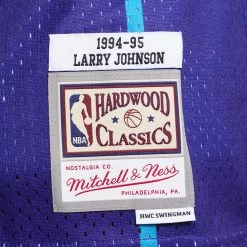 Mitchell & Ness NBA Larry Johnson Charlotte Hornets Alternate 1994-95 HWC Swingman Jersey PURPLE -Lifestyle Ρούχα Εκπτώσεις mitchell ness swingman jersey 73