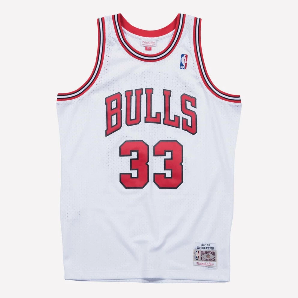 Mitchell & Ness ΝΒΑ Scottie Pippen Chicago Bulls Home 1997-98 Swingman Men's Jersey White / White 3 Mitchell & Ness ΝΒΑ Scottie Pippen Chicago Bulls Home 1997-98 Swingman Men's Jersey White / White