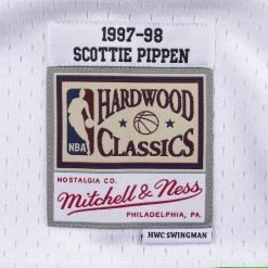 Mitchell & Ness ΝΒΑ Scottie Pippen Chicago Bulls Home 1997-98 Swingman Men's Jersey White / White 8 Mitchell & Ness ΝΒΑ Scottie Pippen Chicago Bulls Home 1997-98 Swingman Men's Jersey White / White -Lifestyle Ρούχα Εκπτώσεις mitchell ness swingman jersey chicago bulls sc 7