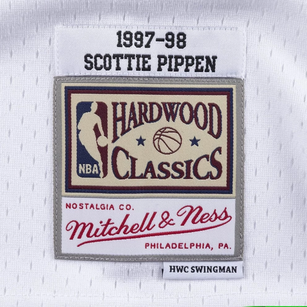 Mitchell & Ness ΝΒΑ Scottie Pippen Chicago Bulls Home 1997-98 Swingman Men's Jersey White / White 5 Mitchell & Ness ΝΒΑ Scottie Pippen Chicago Bulls Home 1997-98 Swingman Men's Jersey White / White - Image 3