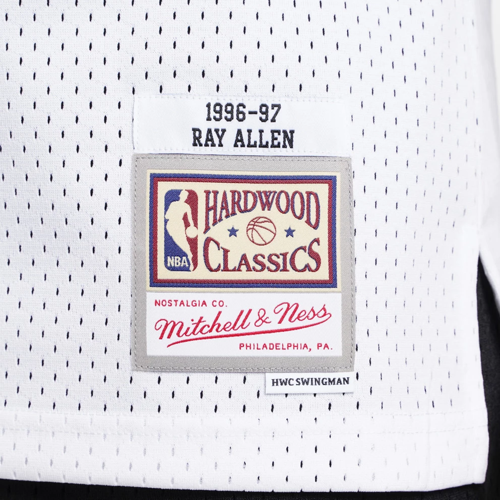 Mitchell & Ness NBA Ray Allen Milwaukee Bucks 1996-97 Jesrey White 8 Mitchell & Ness NBA Ray Allen Milwaukee Bucks 1996-97 Jesrey White - Image 6