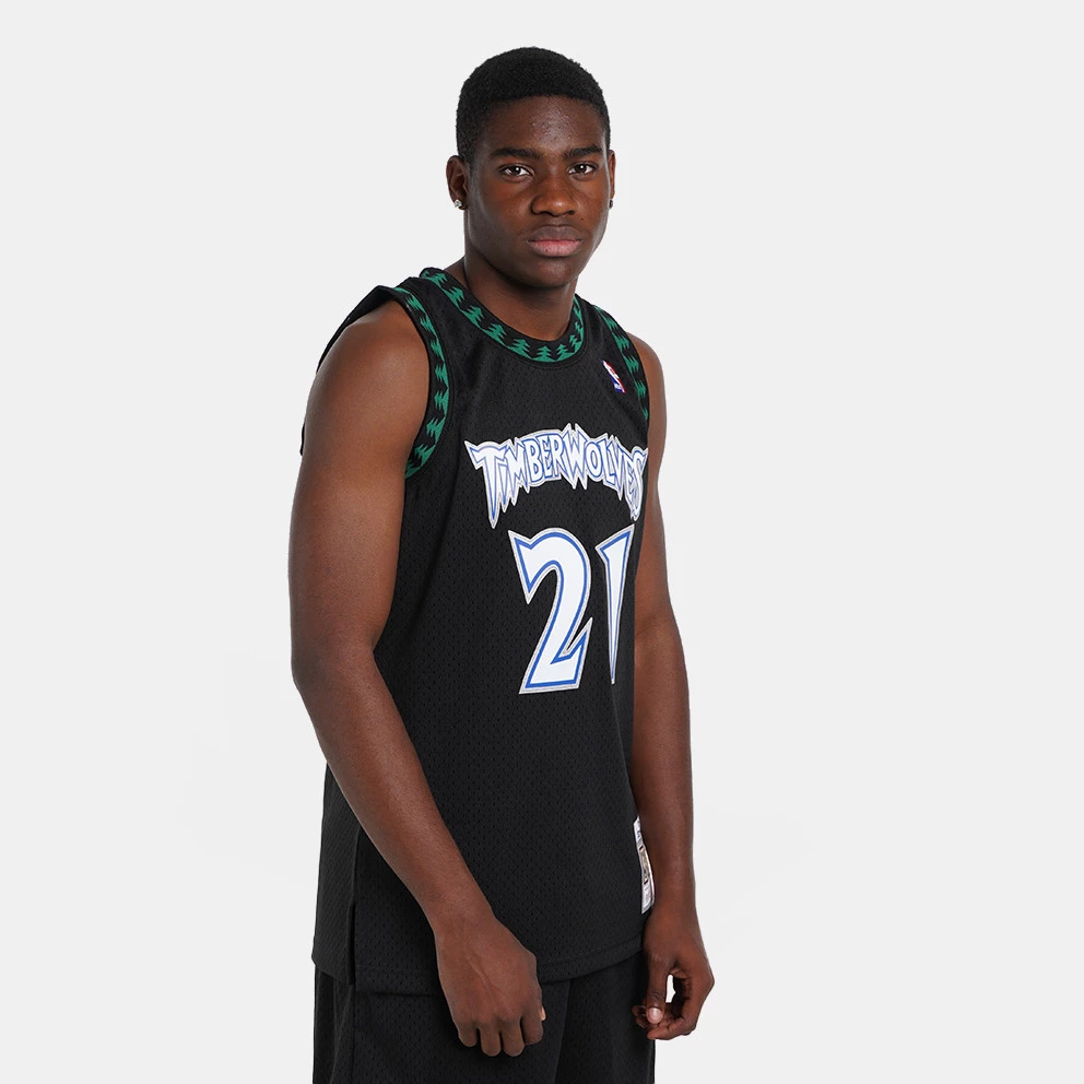 Mitchell & Ness ΝΒΑ Kevin Garnett Minnesota Timberwolves Alternate 1997-98 Ανδρικό Jersey BLACK 5 Mitchell & Ness ΝΒΑ Kevin Garnett Minnesota Timberwolves Alternate 1997-98 Ανδρικό Jersey BLACK - Image 3