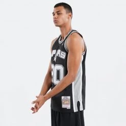 Mitchell & Ness NBA Manu Ginóbili San Antonio Spurs 2002-03 Swingman BLACK -Lifestyle Ρούχα Εκπτώσεις mitchell ness swingman jersey san antonio spurs 14