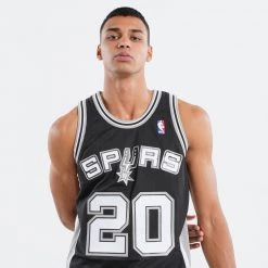 Mitchell & Ness NBA Manu Ginóbili San Antonio Spurs 2002-03 Swingman BLACK -Lifestyle Ρούχα Εκπτώσεις mitchell ness swingman jersey san antonio spurs 15