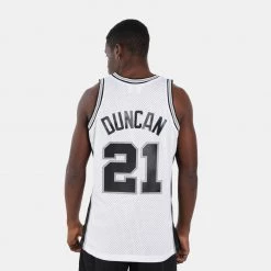 Mitchell & Ness ΝΒΑ Tim Duncan San Antonio Spurs Home Finals 1998-99 Ανδρικό Jersey WHITE -Lifestyle Ρούχα Εκπτώσεις mitchell ness swingman jersey san antonio spurs 7