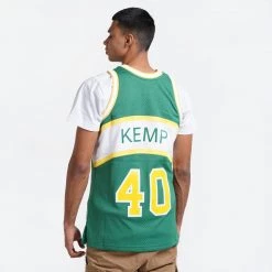 Mitchell & Ness Seattle SuperSonics Shawn Kemp 1994-95 Jersey GREEN -Lifestyle Ρούχα Εκπτώσεις mitchell ness swingman jersey shawn kemp 40 s 1