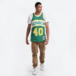 Mitchell & Ness Seattle SuperSonics Shawn Kemp 1994-95 Jersey GREEN -Lifestyle Ρούχα Εκπτώσεις mitchell ness swingman jersey shawn kemp 40 s 3