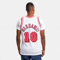 Mitchell & Ness Swingman Tim Hardaway Miami Heat 1996-1997 Ανδρική Φανέλα WHITE -Lifestyle Ρούχα Εκπτώσεις mitchell ness swingman jersey tim hardaway mi 1