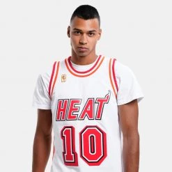 Mitchell & Ness Swingman Tim Hardaway Miami Heat 1996-1997 Ανδρική Φανέλα WHITE -Lifestyle Ρούχα Εκπτώσεις mitchell ness swingman jersey tim hardaway mi 2