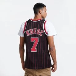 Mitchell & Ness Toni Kukoc Chicago Bulls 1995-96 Swingman Men's Jersey BLACK PINSTRIPE -Lifestyle Ρούχα Εκπτώσεις mitchell ness swingman jersey toni kukoc 7 ch 1