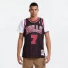 Mitchell & Ness Toni Kukoc Chicago Bulls 1995-96 Swingman Men's Jersey BLACK PINSTRIPE -Lifestyle Ρούχα Εκπτώσεις mitchell ness swingman jersey toni kukoc 7 ch