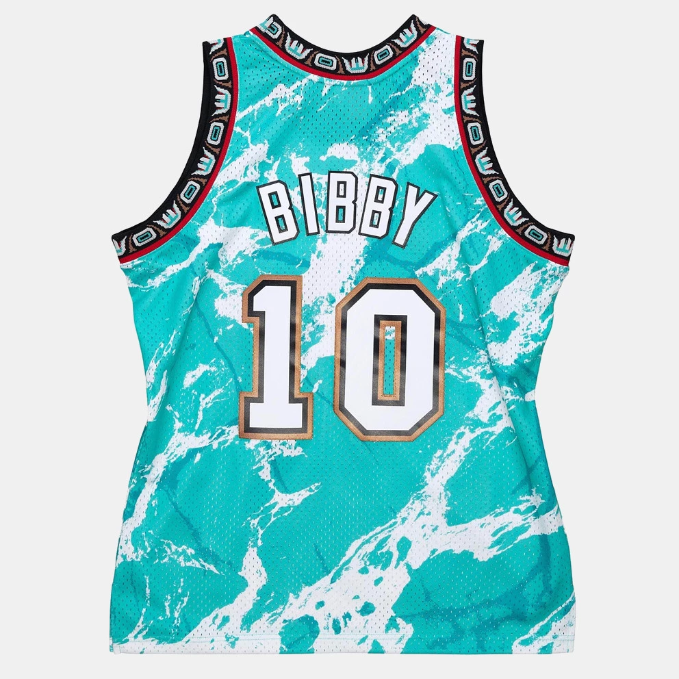 Mitchell & Ness Team Marble Mike Bibby Vancouver Grizzlies Swingman Men's Jersey TEAL 4 Mitchell & Ness Team Marble Mike Bibby Vancouver Grizzlies Swingman Men's Jersey TEAL - Image 2
