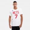 Nike NBA Brooklyn Nets Kevi Durant Ανδρικό T-shirt WHITE/DURANT KEVIN -Lifestyle Ρούχα Εκπτώσεις nike bkn m nk es hwc nn tee