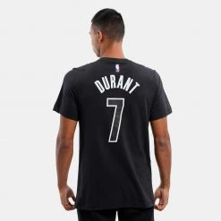 Nike NBA Brooklyn Nets Kevin Durant Ανδρικό T-Shirt BLACK/DURANT KEVIN -Lifestyle Ρούχα Εκπτώσεις nike bkn m nk es stmt nn tee 1