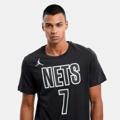 Nike NBA Brooklyn Nets Kevin Durant Ανδρικό T-Shirt BLACK/DURANT KEVIN -Lifestyle Ρούχα Εκπτώσεις nike bkn m nk es stmt nn tee 2