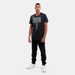 Nike NBA Brooklyn Nets Kevin Durant Ανδρικό T-Shirt BLACK/DURANT KEVIN -Lifestyle Ρούχα Εκπτώσεις nike bkn m nk es stmt nn tee 3