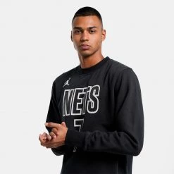 Nike Brooklyn Nets NBA Durant Kevin Ανδρική Μπλούζα Φούτερ BLACK/DURANT KEVIN -Lifestyle Ρούχα Εκπτώσεις nike bkn m nk flc crew nn cts st 2