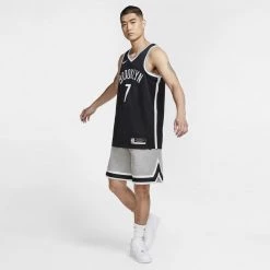 Nike NBA Kevin Durant Brooklyn Nets Icon Edition Men's Jersey BLACK/DURANT KEVIN -Lifestyle Ρούχα Εκπτώσεις nike bkn m nk swgmn jsy icon 20 11