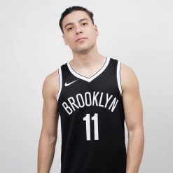 Nike NBA Kyrie Irving Brooklyn Nets Icon Edition Men's Jersey BLACK/IRVING KYRIE -Lifestyle Ρούχα Εκπτώσεις nike bkn m nk swgmn jsy icon 20 14