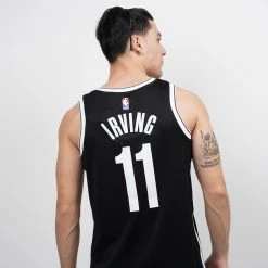 Nike NBA Kyrie Irving Brooklyn Nets Icon Edition Men's Jersey BLACK/IRVING KYRIE -Lifestyle Ρούχα Εκπτώσεις nike bkn m nk swgmn jsy icon 20 15