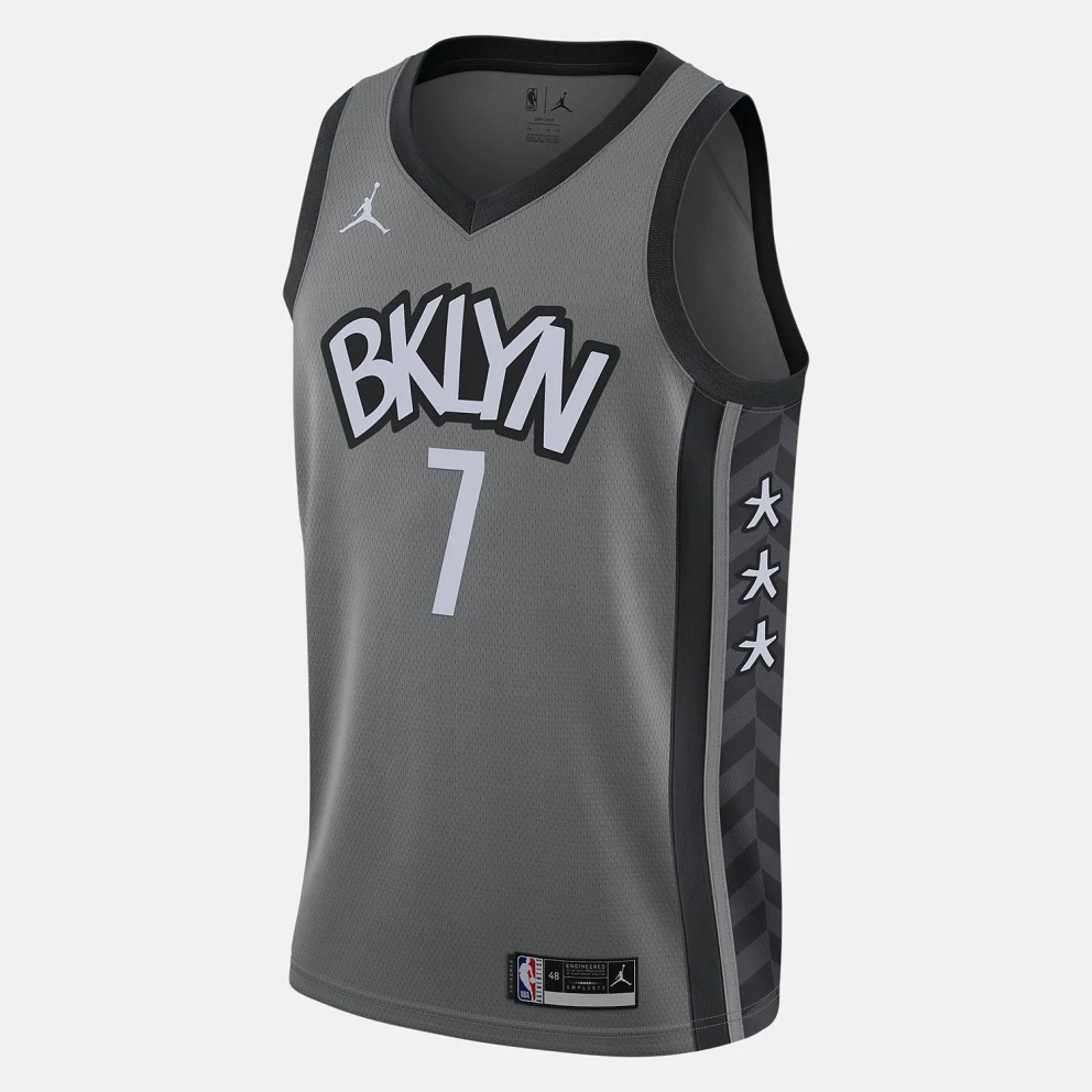 Jordan NBA Kevin Durant Brooklyn Nets Statement Edition 2020 Men's Jersey DARK STEEL GREY/BLACK/DURANT KEVIN 3 Jordan NBA Kevin Durant Brooklyn Nets Statement Edition 2020 Men's Jersey DARK STEEL GREY/BLACK/DURANT KEVIN