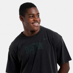 Nike NBA Boston Celtics Courtside Max90 Ανδρικό T-shirt BLACK -Lifestyle Ρούχα Εκπτώσεις nike bos m nk cts max90 2 tee 2