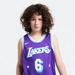 Nike ΝΒΑ Lebron James Los Angeles Lakers Swingman Παιδικό Jersey MULTI -Lifestyle Ρούχα Εκπτώσεις nike boys mixtape swingman jerseylebron james 3