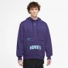 Nike Jorndan NBA Charlotte Hornets Ανδρική Μπλούζα με Κουκούλα NEW ORCHID -Lifestyle Ρούχα Εκπτώσεις nike cha m nk flc po cts st
