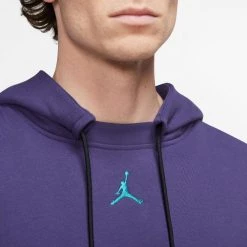 Nike Jorndan NBA Charlotte Hornets Ανδρική Μπλούζα με Κουκούλα NEW ORCHID -Lifestyle Ρούχα Εκπτώσεις nike cha m nk flc po cts st 2