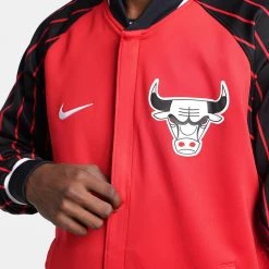 Nike NBA Chicago Bulls Showtime City Edition Ανδρική Ζακέτα UNIVERSITY RED/BLACK/WHITE -Lifestyle Ρούχα Εκπτώσεις nike chi m nk df shwtm ls jkt mmt 7