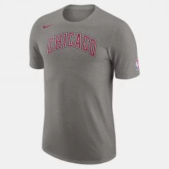 Nike NBA Chicago Bulls Ανδρικό Tshirt DK GREY HEATHER