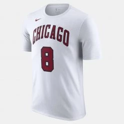 Nike NBA Chicago Bulls Zach LaVine Ανδρικό T-Shirt WHITE/LAVINE ZACH