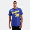 Nike NBA Golden State Warriors Stephen Curry Ανδρικό T-shirt RUSH BLUE/CURRY STEPHEN -Lifestyle Ρούχα Εκπτώσεις nike gsw m nk es hwc nn tee
