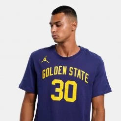 Jordan NBA Golden State Warriors Stephen Curry Statement Edition Ανδρικό T-Shirt LOYAL BLUE/CURRY STEPHEN -Lifestyle Ρούχα Εκπτώσεις nike gsw m nk es stmt nn tee 2