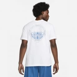 Nike Dri-Fit Kyrie Ανδρικό T-Shirt WHITE -Lifestyle Ρούχα Εκπτώσεις nike ki m nk df tee logo 1