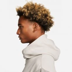 Nike Basketball Kyrie Ανδρική Μπλούζα με Κουκούλα LIGHT BONE/COBBLESTONE/WHITE -Lifestyle Ρούχα Εκπτώσεις nike ki m nk hoodie po 10