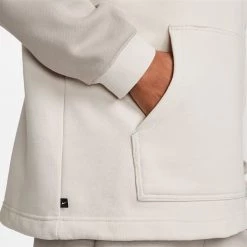 Nike Basketball Kyrie Ανδρική Μπλούζα με Κουκούλα LIGHT BONE/COBBLESTONE/WHITE -Lifestyle Ρούχα Εκπτώσεις nike ki m nk hoodie po 11